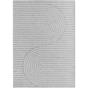 Dywan zewnętrzny Desert Geometria szary 160 cm x 230 cm