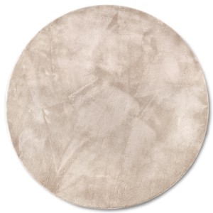 Dywan pluszowy Leon Villeroy & Boch beżowy 160 cm x 160 cm koło