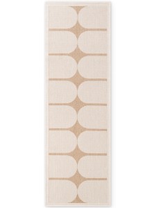 Dywan zewnętrzny dwustronny Duet kremowo-beżowy 80 cm x 250 cm