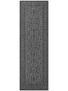 Dywan zewnętrzny dwustronny Duet czarno-kremowy 80 cm x 250 cm