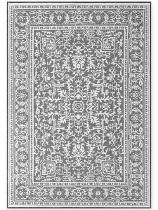 Dywan zewnętrzny dwustronny Duet czarno-kremowy 120 cm x 170 cm