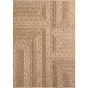 Dywan zewnętrzny Timber Geometryczny beżowy 280 cm x 370 cm