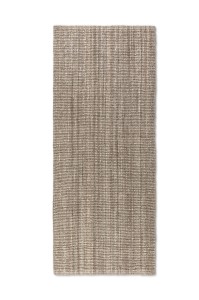 Dywan naturalny jutowy ręcznie tkany Boucle brązowo-szary 80 cm x 150 cm
