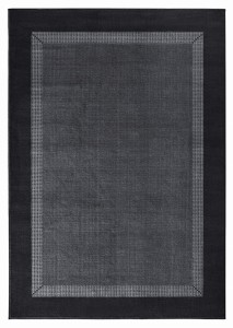 Dywan nowoczesny Basic czarno-szary 120 cm x 170 cm