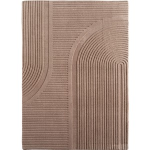 Dywan nowoczesny Pompei 3D Geometria beżowy 140 cm x 200 cm