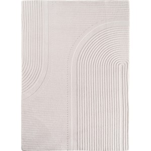 Dywan nowoczesny Pompei 3D Geometria kremowy 140 cm x 200 cm