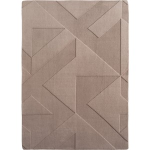 Dywan nowoczesny Pompei 3D Geometryczny beżowy 140 cm x 200 cm