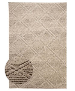 Dywan nowoczesny 3D Arc Romby beżowy 160 cm x 230 cm