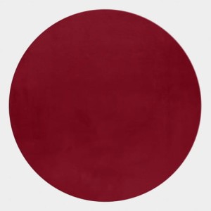 Dywan pluszowy Pouffy czerwony 160 cm x 160 cm  kolo 