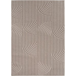 Dywan nowoczesny Helix Geometria beżowy 80 cm x 250 cm