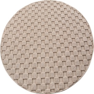 Dywan nowoczesny 3D Helix beżowy 80 cm x 80 cm koło