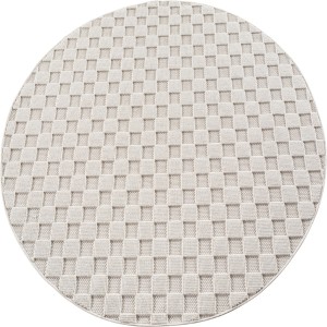 Dywan nowoczesny 3D Helix kremowy 80 cm x 80 cm koło