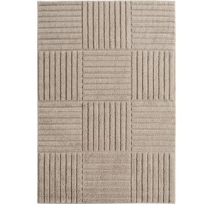 Dywan nowoczesny Art 3D Kwadraty beżowy 60 cm x 110 cm
