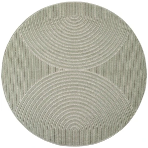 Dywan uniwersalny Nova 3D oliwkowy koło 200 cm x 200 cm