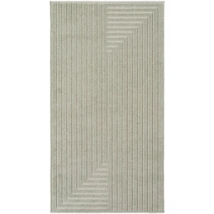 Dywan uniwersalny Nova 3D Geometria oliwkowy 80 cm x 250 cm