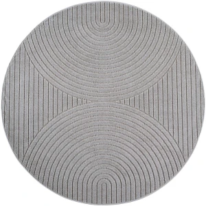 Dywan uniwersalny Nova 3D szary koło 80 cm x 80 cm