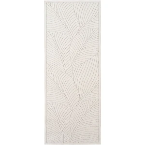 Dywan uniwersalny Nova 3D Motyw Roślinny kremowy 80 cm x 250 cm