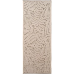 Dywan uniwersalny Nova 3D Motyw Roślinny beżowy 80 cm x 250 cm