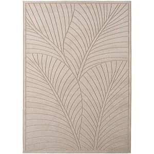 Dywan uniwersalny Nova 3D Motyw Roślinny beżowy 140 cm x 200 cm