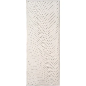 Dywan uniwersalny Nova 3D Liść kremowy 80 cm x 250 cm