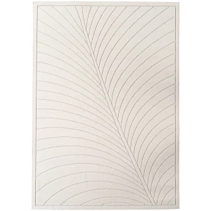 Dywan uniwersalny Nova 3D Liść kremowy 140 cm x 200 cm
