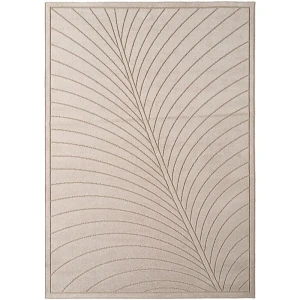 Dywan uniwersalny Nova 3D Liść beżowy 80 cm x 150 cm