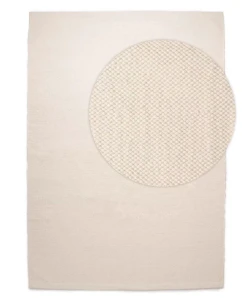 Dywan 100 % bawełna Zaran Organic Ecru 240 cm x 340 cm