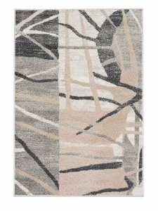 Dywan nowoczesny Fancy Abstrakcja Beżowo-Szary 120 cm x 170 cm 100% poliester