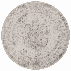 Dywan vintage INKA Medalion z Efektem Postarzenia Beżowy koło 200 cm x 200 cm