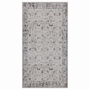 Dywan vintage INKA Floral z Efektem Postarzenia Kremowy 80 cm x 150 cm