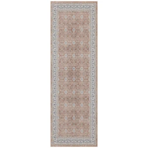 Dywan vintage INKA Ornament z Efektem Postarzenia Terakota 80 cm x 250 cm