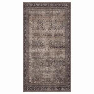 Dywan vintage INKA Oriental z Efektem Postarzenia Brązowy 80 cm x 150 cm