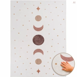 Dywan dziecięcy Coco Fazy Księżyca kremowy 140 cm x 200 cm