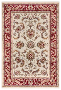 Dywan Luxor Perski Florystyczny kremowo - czerwony 120 cm x 170 cm